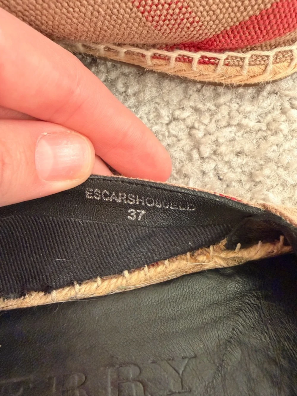 Burberry Beige, Brown & Black Check Canvas Espadrilles